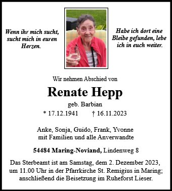 Renate Hepp