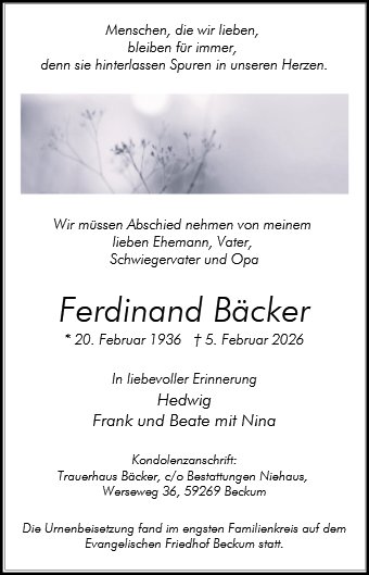 Ferdinand Bäcker