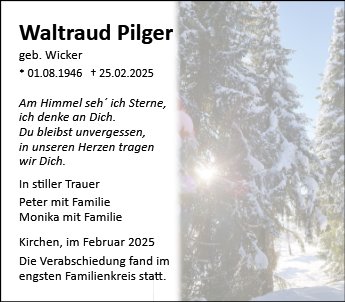 Waltraud Pilger