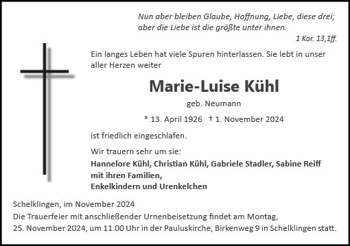 Marie-Luise Kühl
