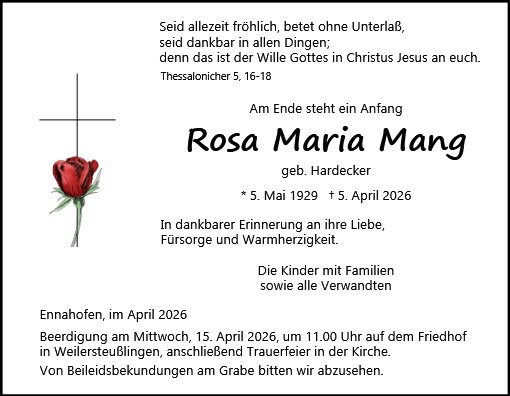 Rosa Maria Mang