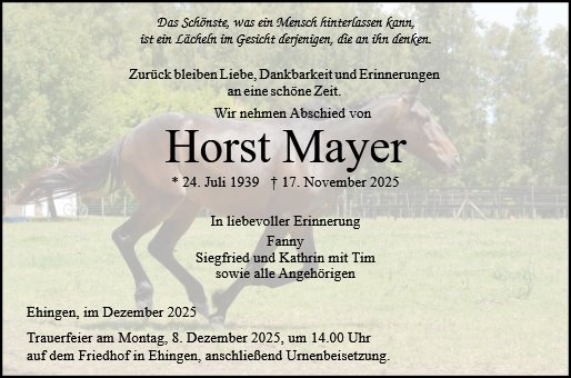 Horst Mayer
