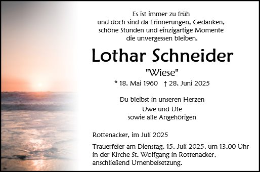 Lothar Schneider