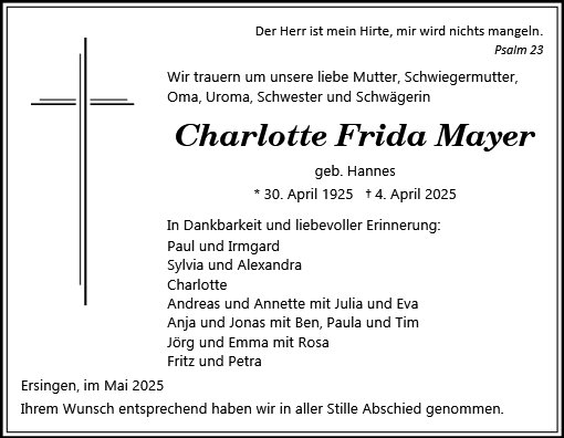 Charlotte Mayer