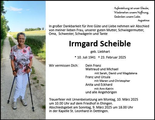 Irmgard Scheible