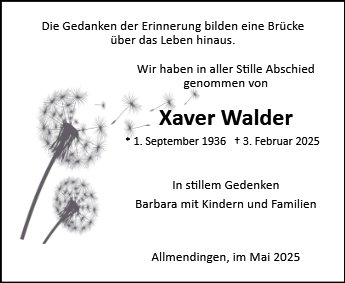 Xaver Walder