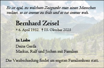 Bernhard Zeisel 