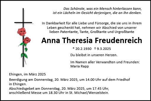 Anna Theresia Freudenreich