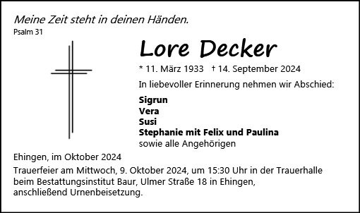 Lore Decker