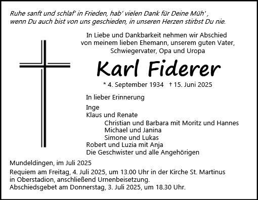 Karl Fiderer
