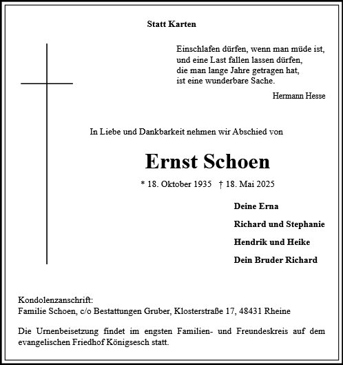 Ernst Schoen