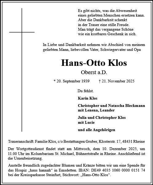 Hans-Otto Klos