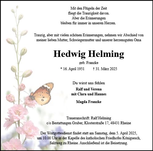 Hedwig Helming