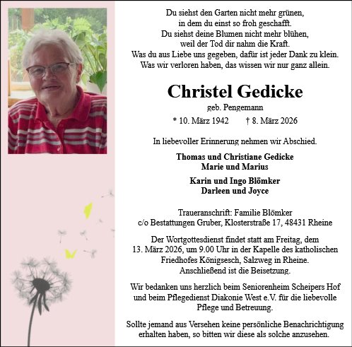 Christel Gedicke