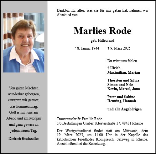 Marlies Rode