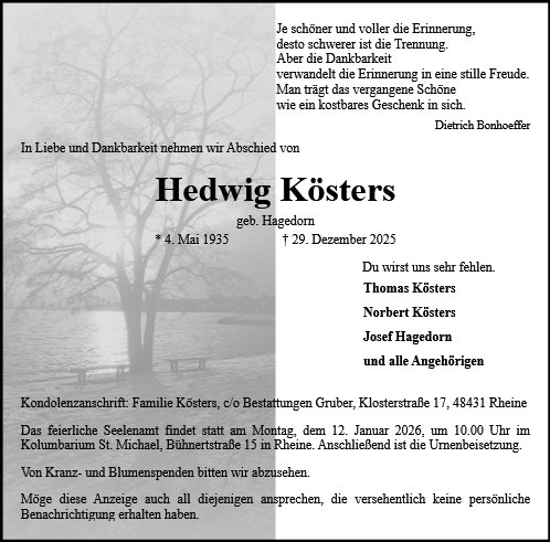 Hedwig Kösters