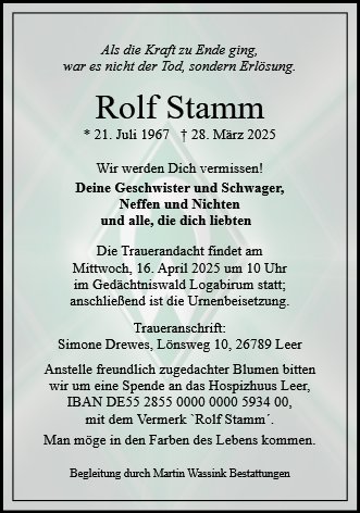 Rolf Stamm