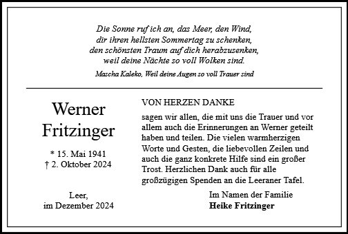 Werner Fritzinger