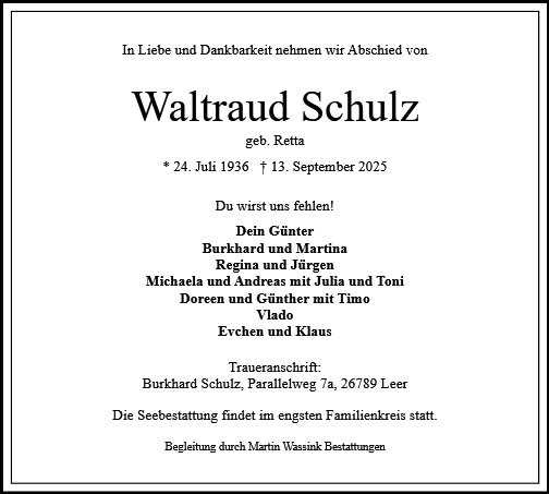 Waltraud Schulz