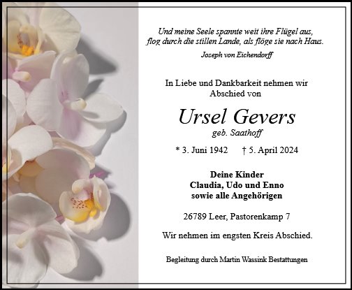 Ursel Gevers