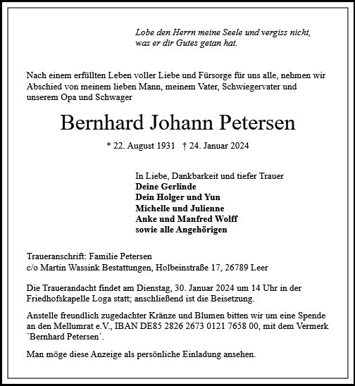 Bernhard Petersen