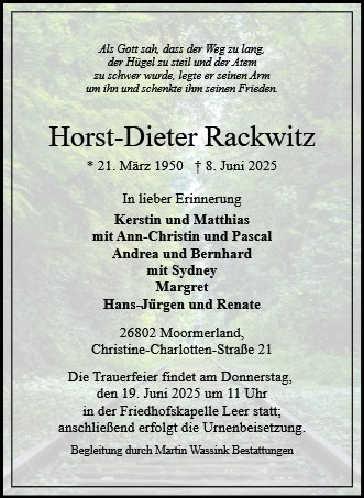 Horst-Dieter Rackwitz