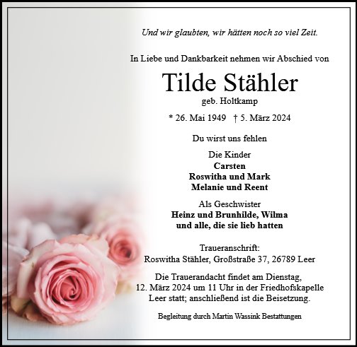 Tilde Stähler