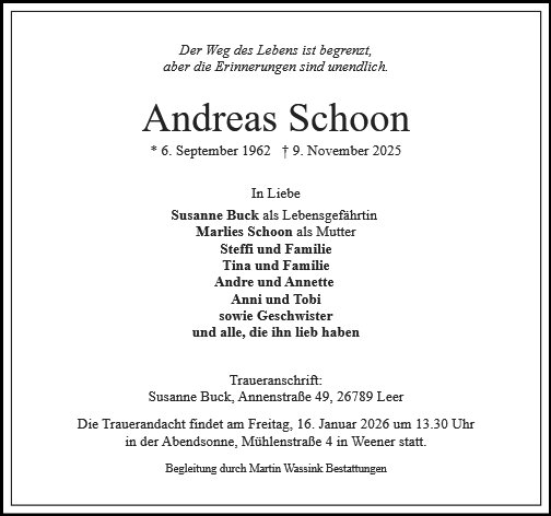 Andreas Schoon