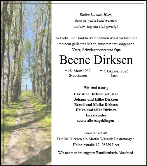 Beene Dirksen