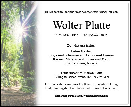 Wolter Platte