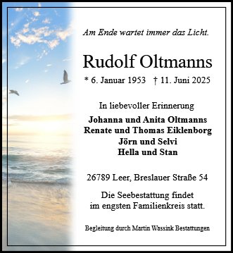 Rudolf Gerd Oltmanns