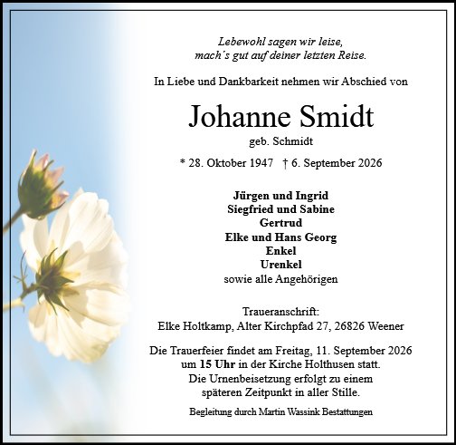 Johanne Smidt