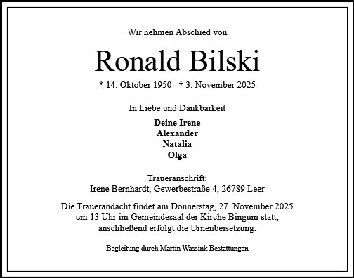 Ronald Bilski