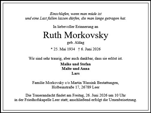 Ruth Morkovsky