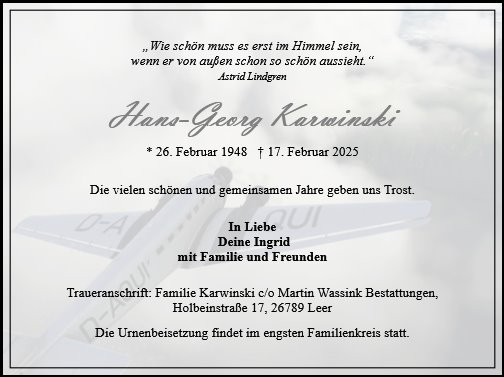 Hans-Georg Karwinski