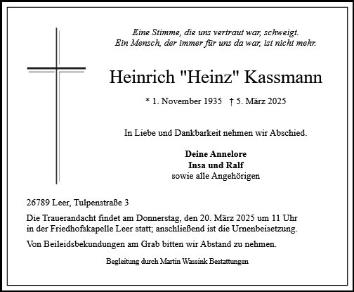 Heinrich Kassmann