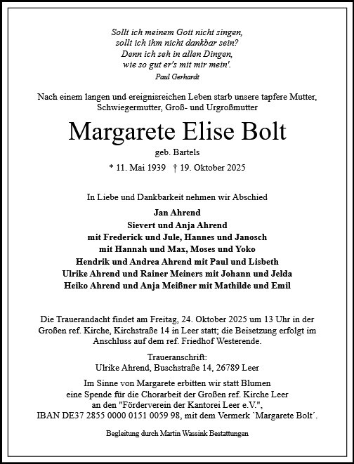 Margarete Bolt