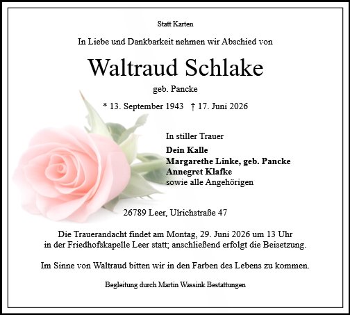 Waltraud Schlake