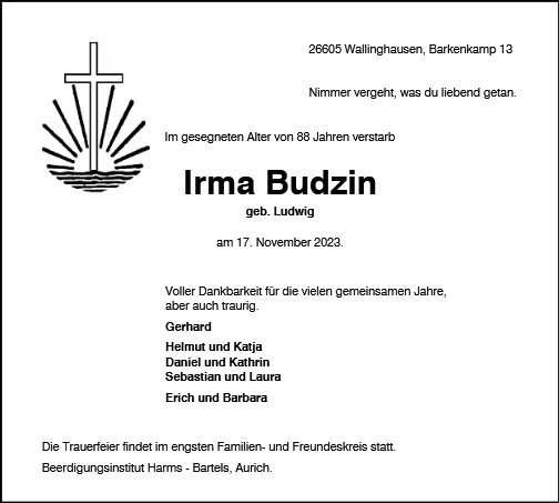 Irma Budzin