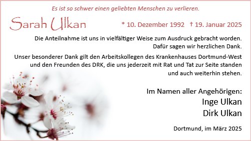 Sarah Ulkan