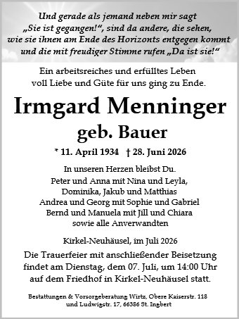 Irmgard Menninger