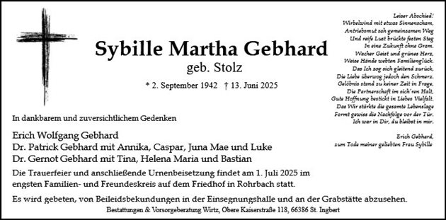 Sybille Martha Gebhard