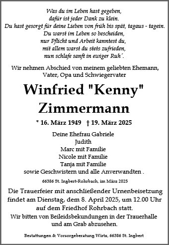 Winfried Kenny Zimmermann