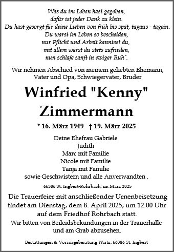 Winfried Kenny Zimmermann