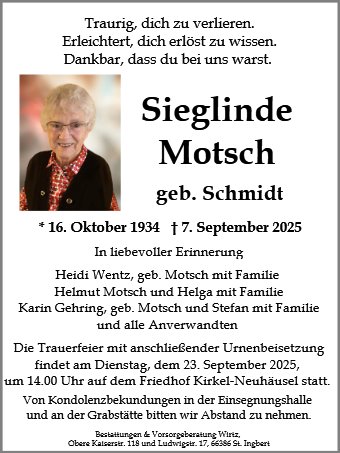 Sieglinde Motsch