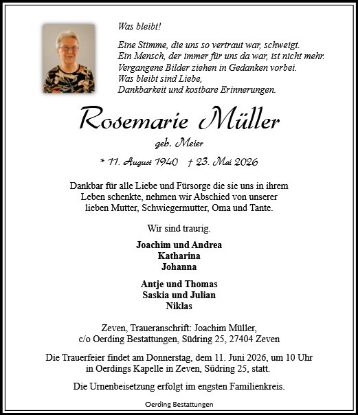 Rosemarie Müller
