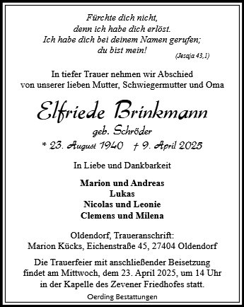 Elfriede Brinkmann