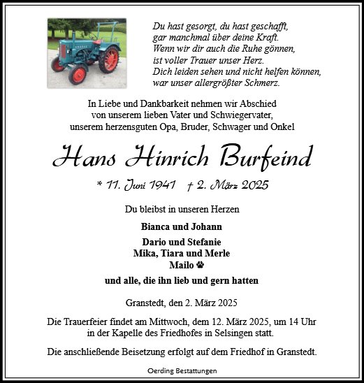 Hans Hinrich Burfeind