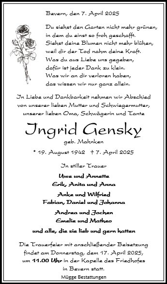 Ingrid Gensky