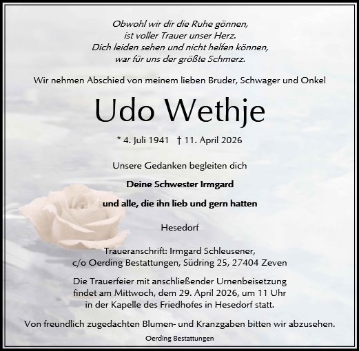 Udo Wethje